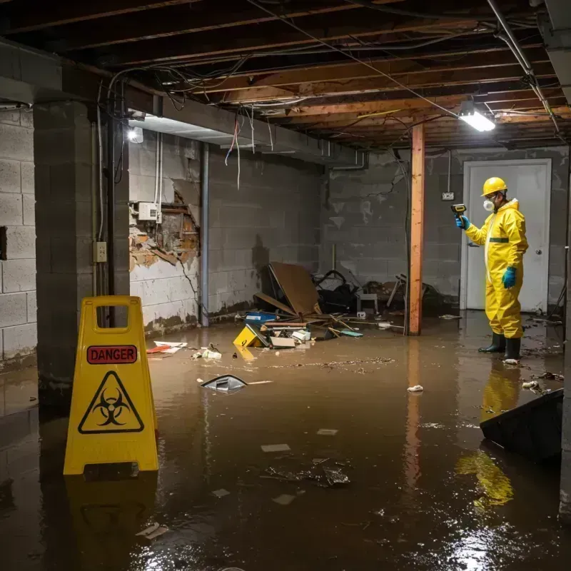 Flooded Basement Electrical Hazard in Fort Lee, NJ Property